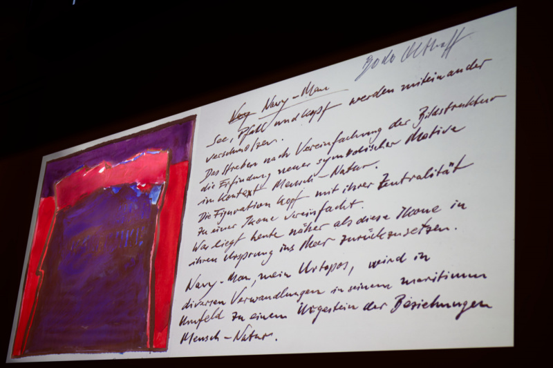 Gedanken des Künstlers ...