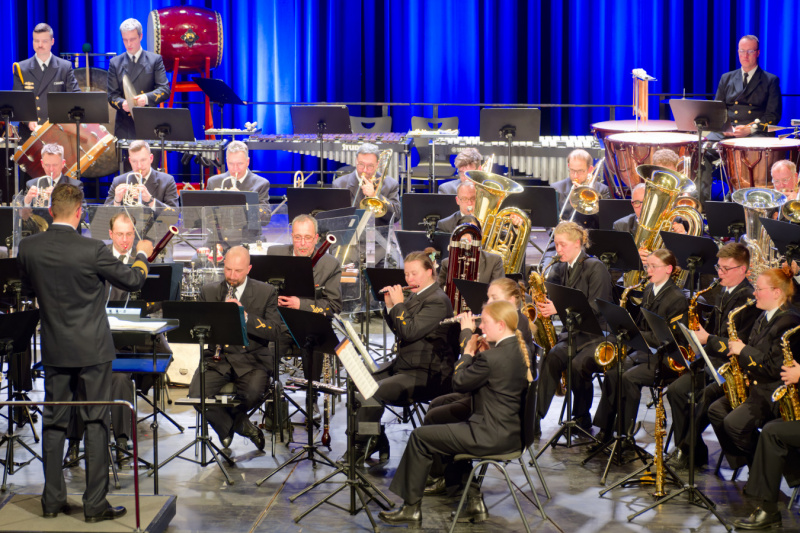 Blick auf den rechten Teil des Orchesters