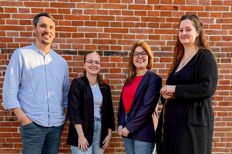 Cai-Olaf Wilgeroth, Alina Tammäus, Astrid Reinhardt und Charlotte Hahn vom KIO-Projekt begleiten Kultur- und Tourismuseinrichtungen auf ihrem Weg in die Nachhaltigkeit. 