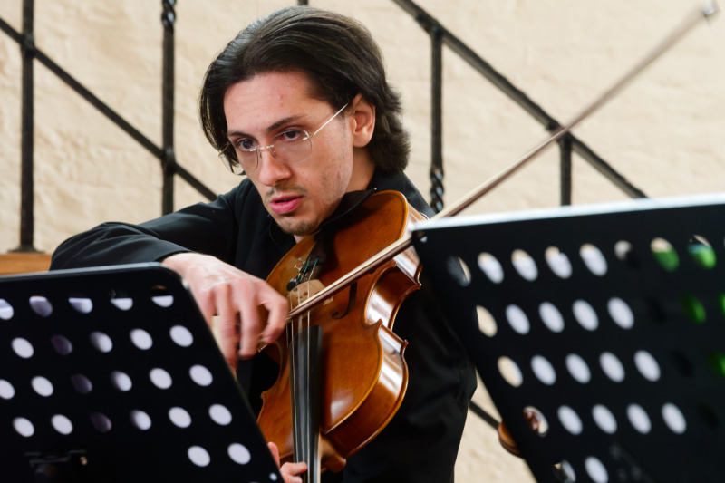 Temperamentvoll an der Viola: Stefan Aprodu 