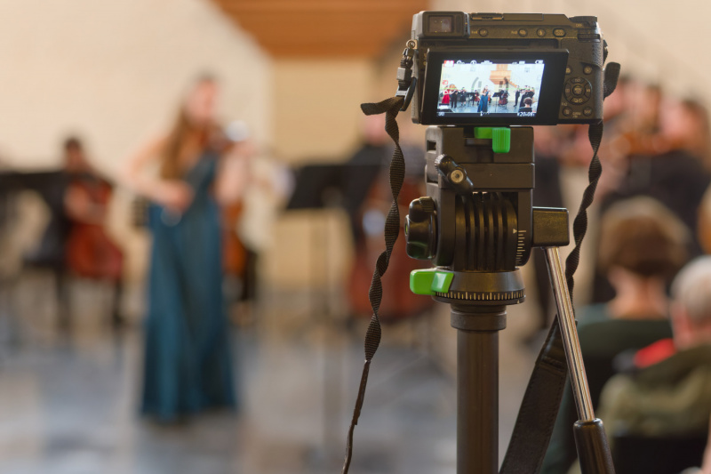 Das Konzert wird dokumentiert