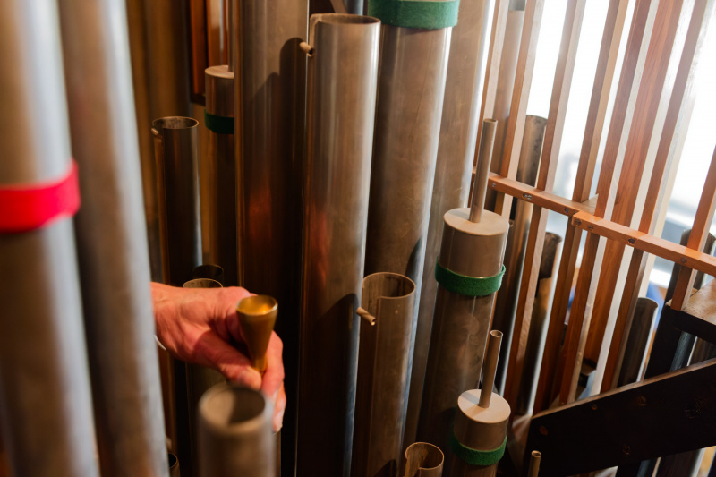 Enger Arbeitsraum: Stimmung einer Pfeife