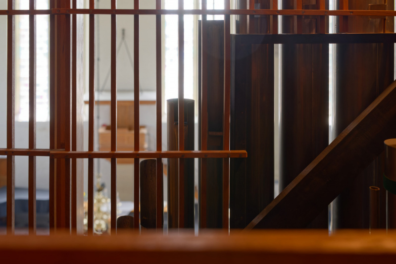 Blick durch die Orgel ...