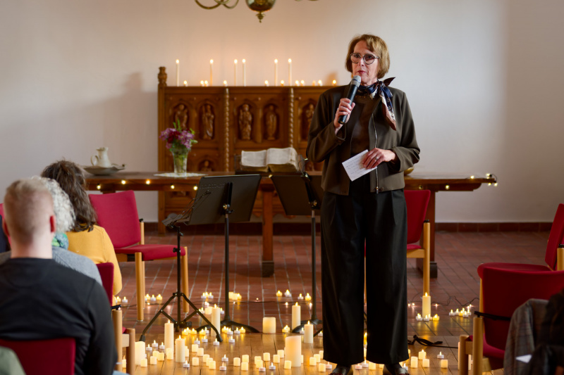 Begrüßung durch Uschi Petersen-Meyer vom Verein „Freunde und Förderer der Klassik e.V.“