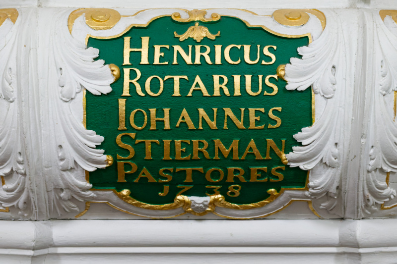 Detail der Kanzel des Groninger Bildhauers Casper Struiwig aus dem Jahr 1738