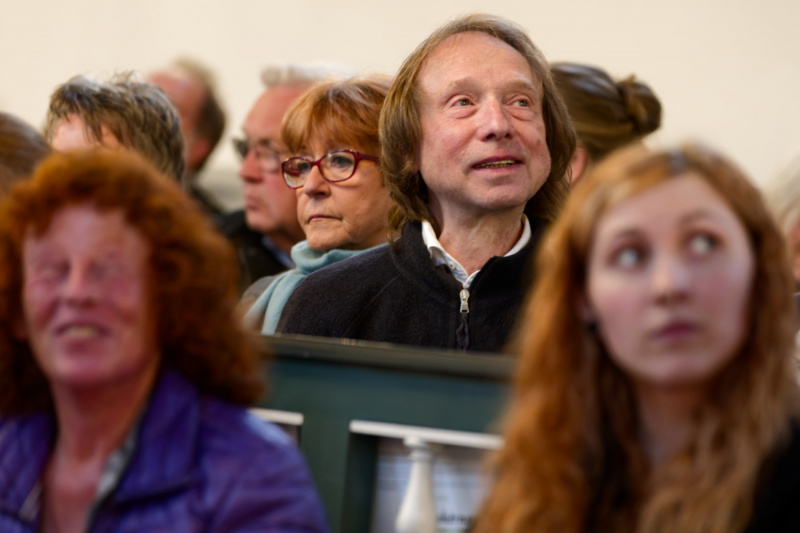 Ergriffene Hörer: Jutta Diekmann, Reinhard Böhlen – er stellte das Virginal – und Amke Postma