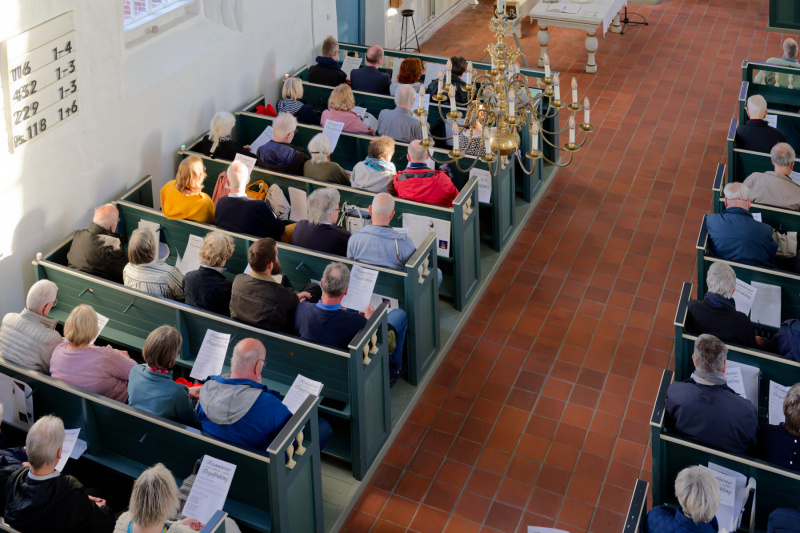 Die Plätze gegenüber der Orgel ...