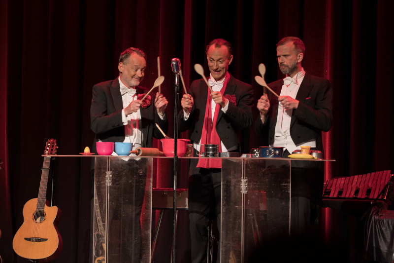 Auch Percussion auf alltäglichen Gegenständen klappt prima