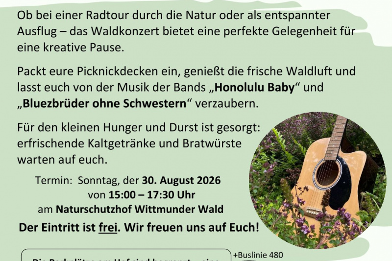 Infoplakat Biosphärenkonzert