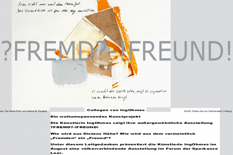 Einladungskarte Ausstellung ?Fremd?-!Freund!