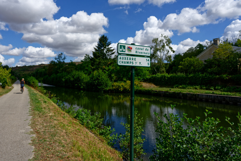 Véloroute am Canal de Nivernais: 14 km bis Auxerre