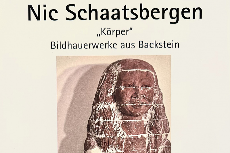 Ausstellungsplakat Kōrper vom Künstlerhaus Hooksiel. 