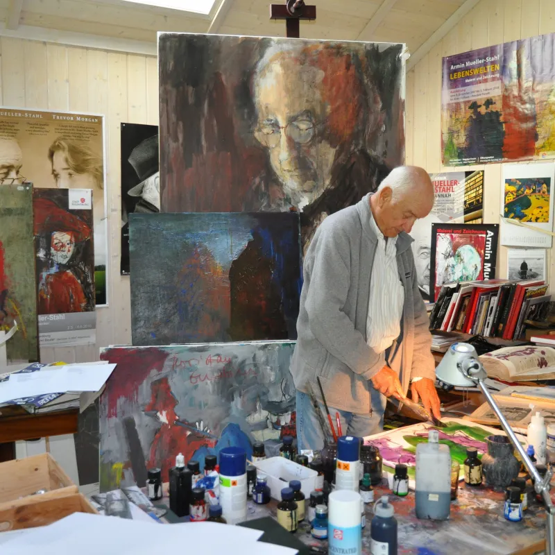 Hauptbild der Veranstaltung Ausstellungseröffnung "Armin Mueller-Stahl. Nacht und Tag auf der Erde