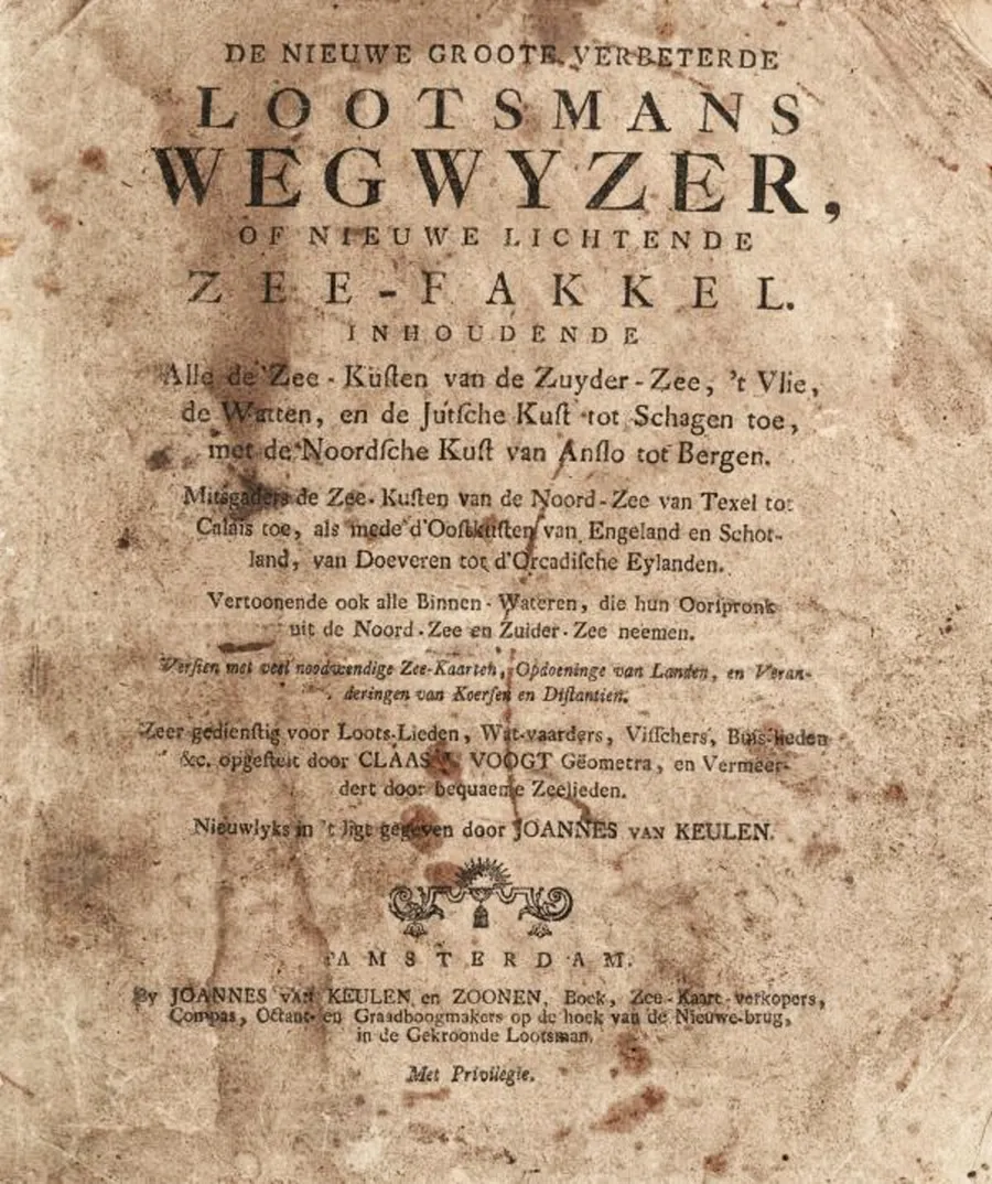 Schenkung an die Landschaftsbibliothek und eine Rarität: das Lotsenbuches mit Seekarten der berühmten Kartographen-Dynastie van Keulen aus Amsterdam