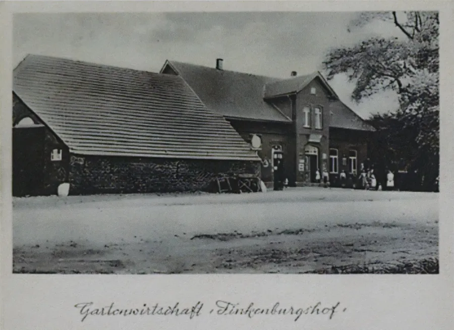 Hier etwa ereignete sich der Unfall: Gaststätte „Finkenburg“ (Postkarte aus den 1930er Jahren)