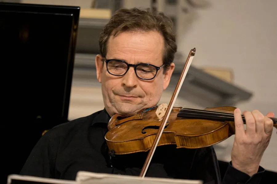 Sorgten für den konzertanten Anteil: Violinist Ulf Schneider …