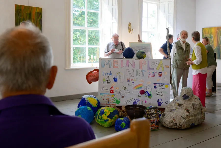 Im Zentrum des Saals: Das Projekt "MEIN Planet" von Anette Janssen