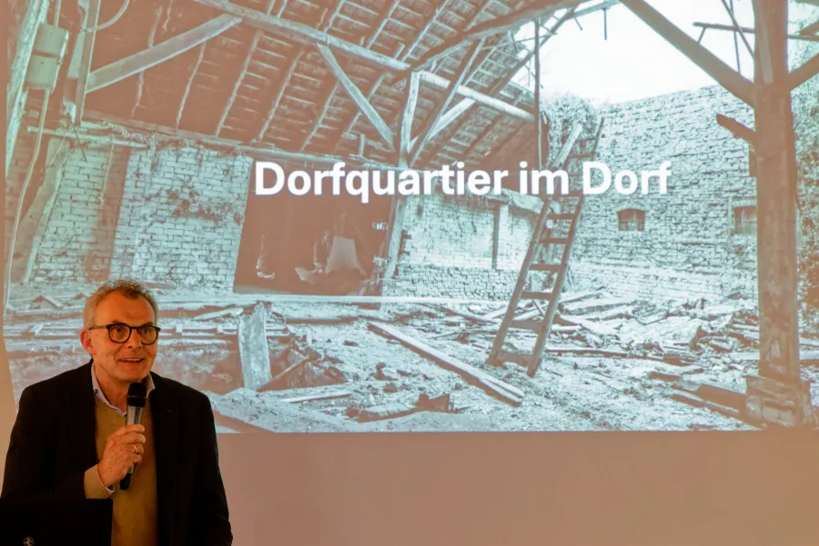  Sprach über sein Lieblingsprojekt „Dorfquartier Brual“: Unternehmer Bernd Wittrock